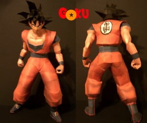 Goku papercraft
