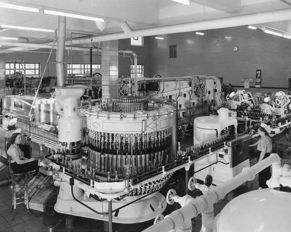 Pepsi factory in Baltimore MD USA 1956